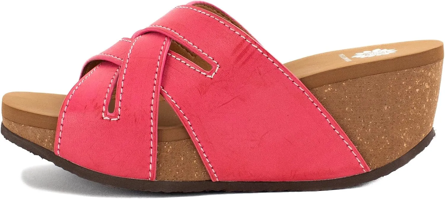 Yellow Box Women's Clever Wedge Sandal
