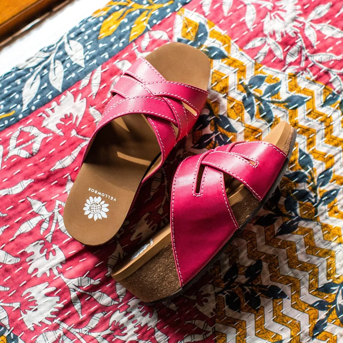 Yellow Box Women's Clever Wedge Sandal